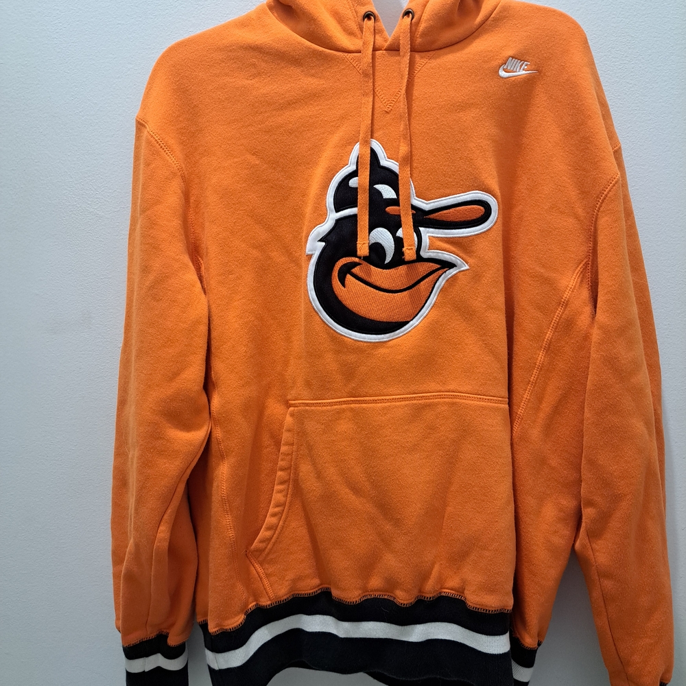 Nike Baltimore Orioles Orange Hoodie with Logo